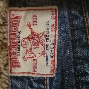 True Religion Joey Big T twisted seam flare 26 x 32 jeans denim